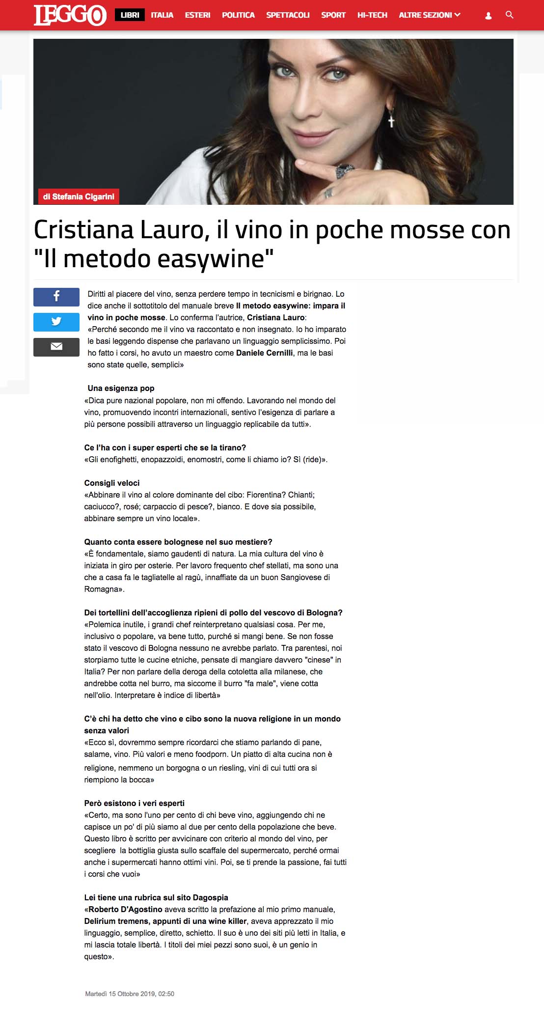 Il metodo easywine