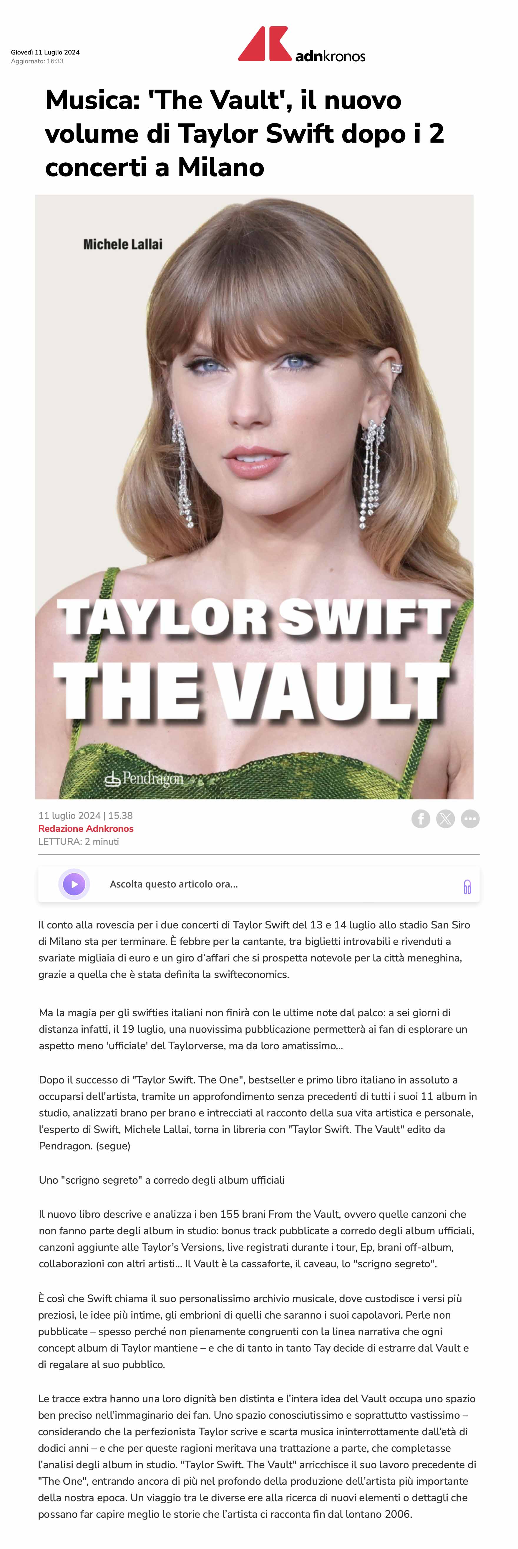 Taylor Swift. The Vault