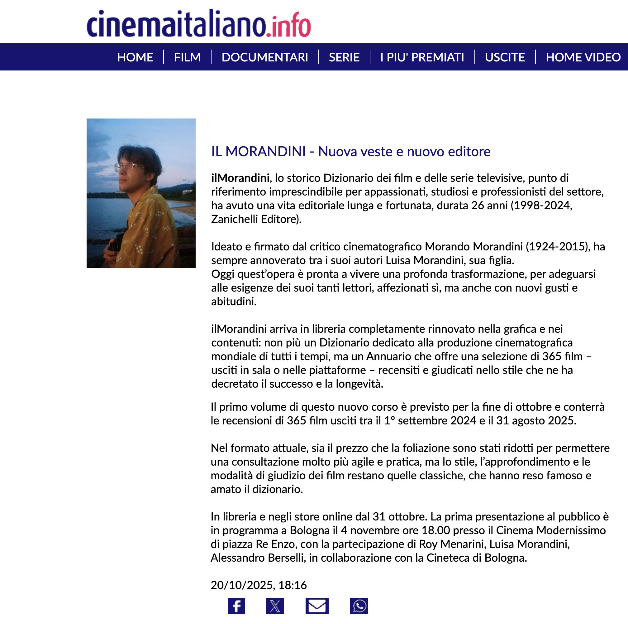 Annuario dei film ilMorandini 2025