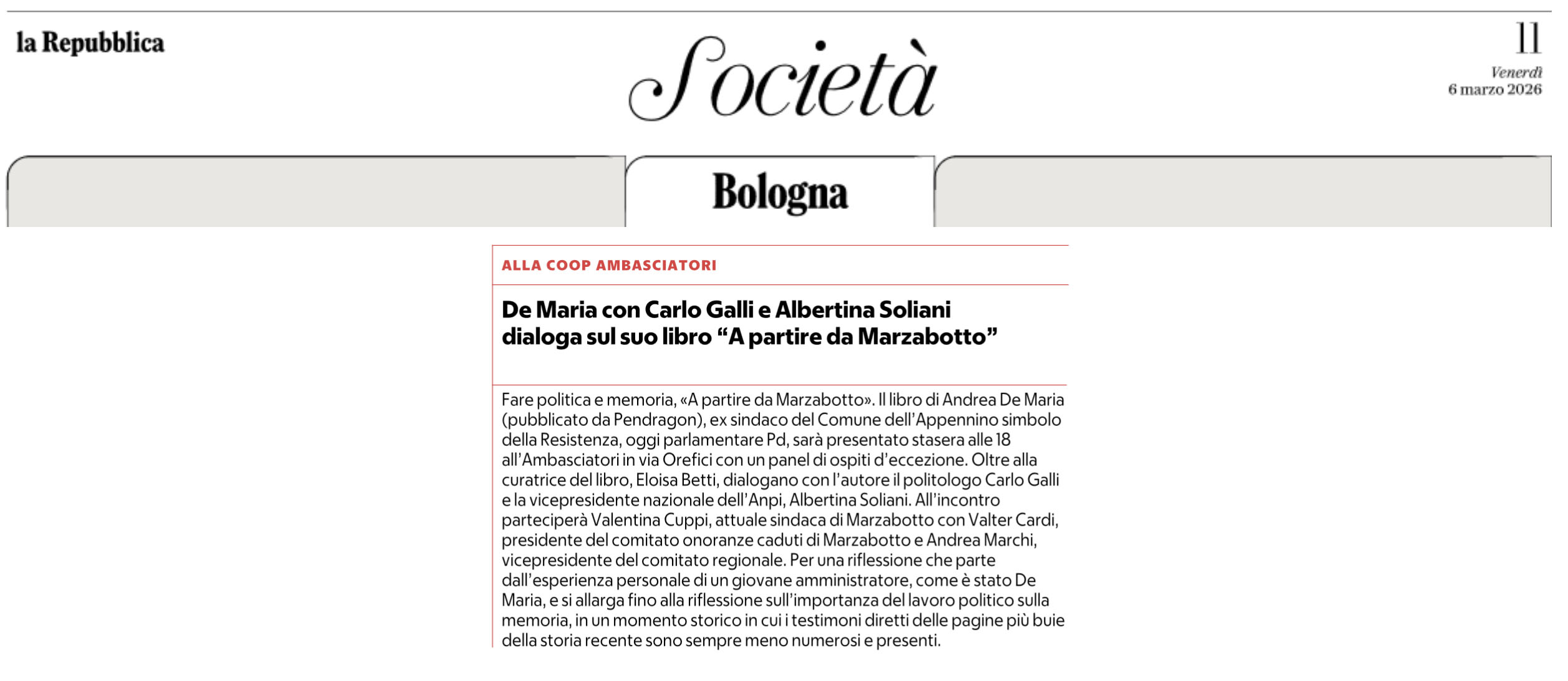 A partire da Marzabotto