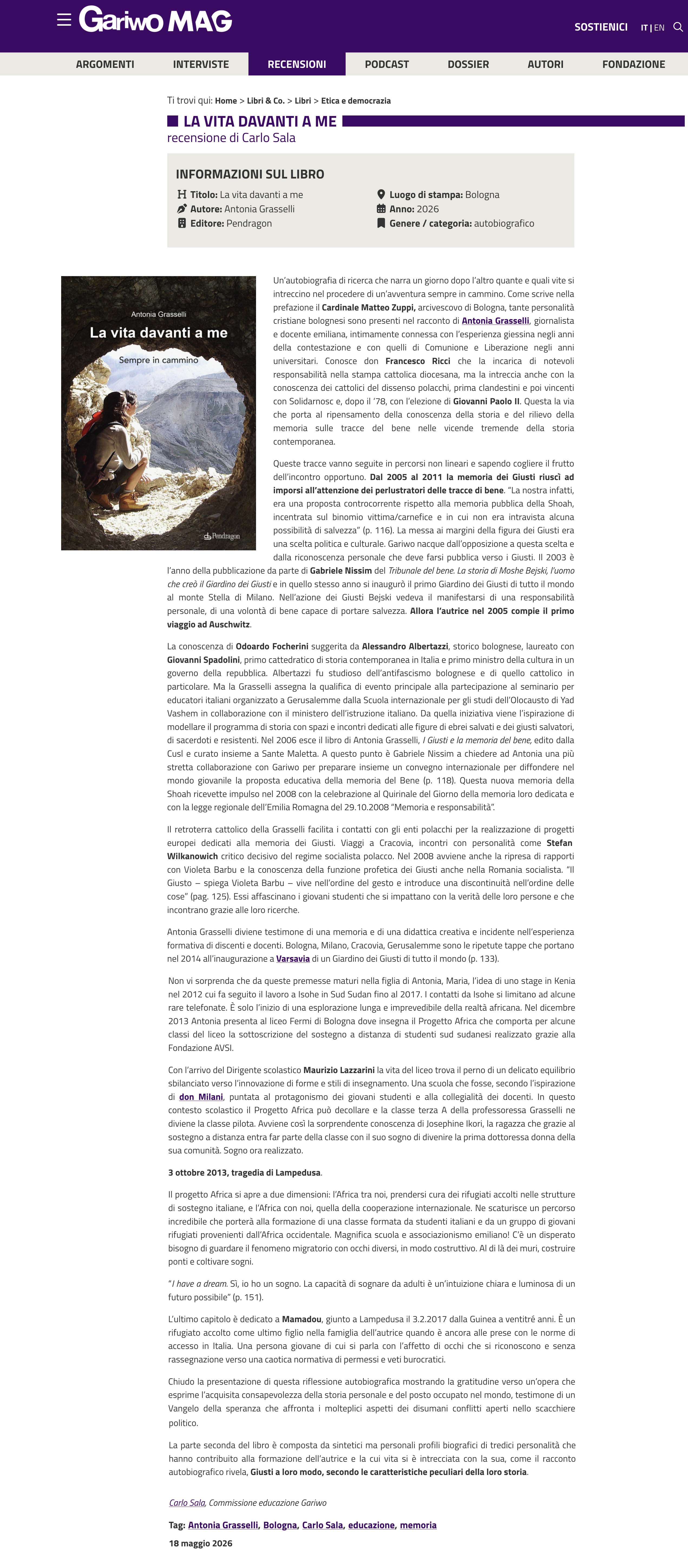 La vita davanti a me