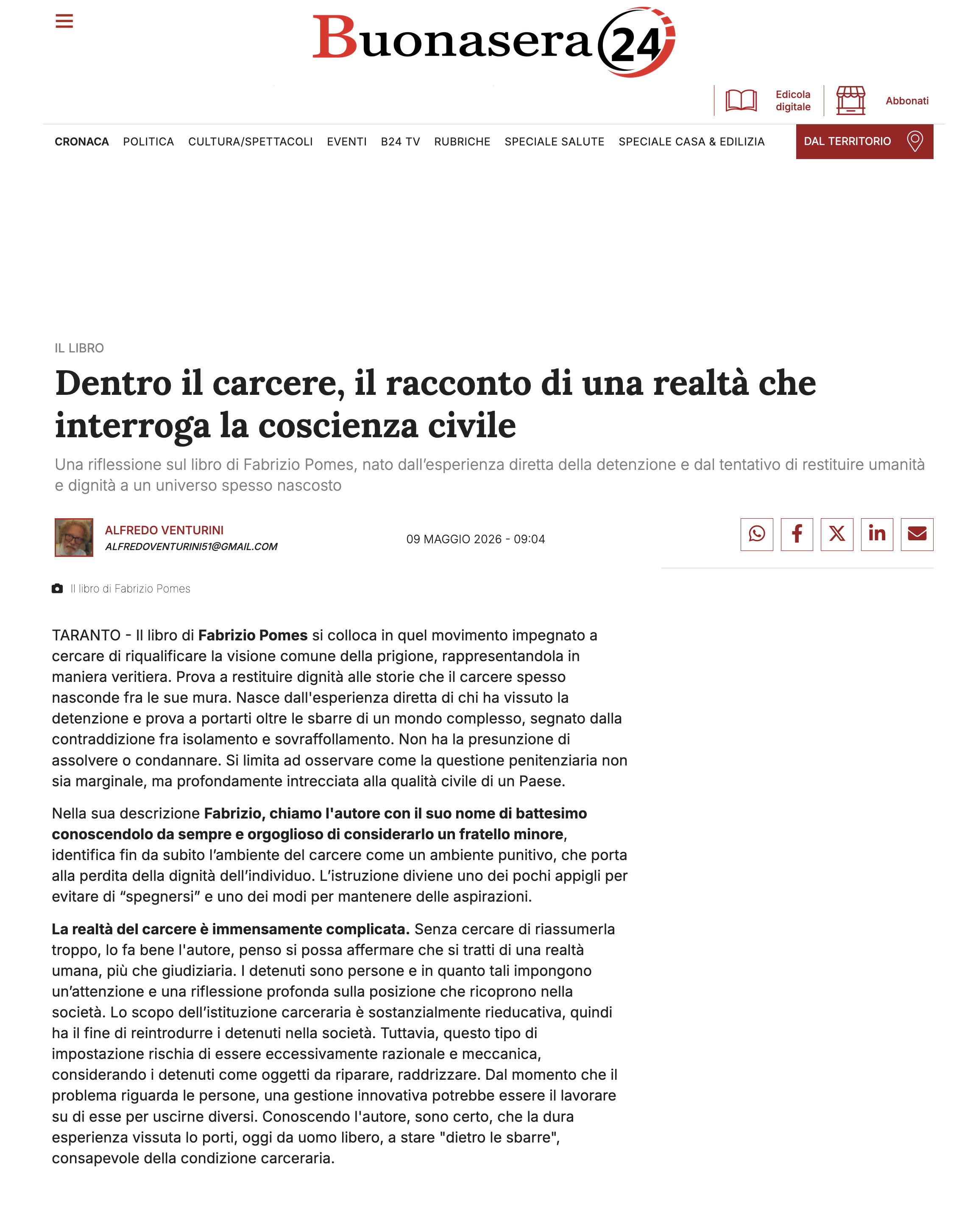 Trovate la speranza o voi che entrate